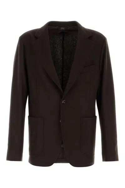 Brioni Cashmere Blazer In Brown