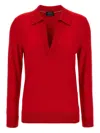 Brioni V-neck Knitted Top In Red