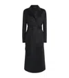 Brioni Cashmere Claudie Wrap Coat In Black