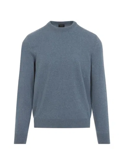 Brioni Luxury Cashmere Pullover Sweater For Men In Blue