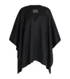 Brioni Cashmere Double-faced Cape In Black