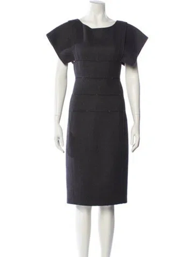 Pre-owned Brioni Cashmere Knee-length Dress In Gray
