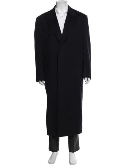 Pre-owned Brioni Cashmere Overcoat In Blue