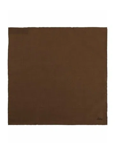 Pre-owned Brioni Cashmere Pocket Square W/ Tags In Brown