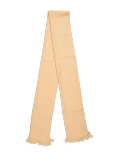 Pre-owned Brioni Cashmere Scarf In Yellow