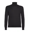 Brioni Cashmere High-neck In Cashmere And Silk In Black