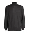 Brioni Cashmere-silk Rollneck Sweater In Grey
