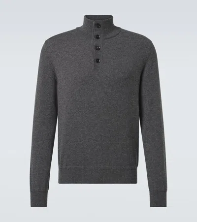 Brioni Cashmere Sweater In Gray