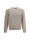 Brioni Cashmere Sweater In Gray