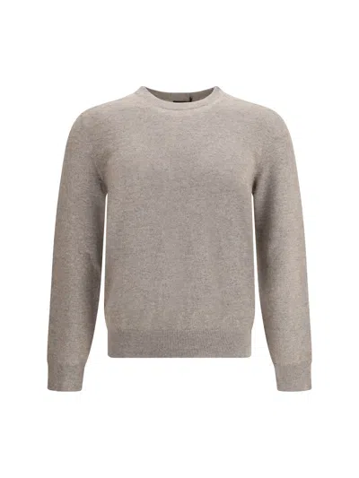 Brioni Cashmere Sweater In Gray