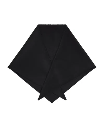 Brioni Cashmere Triangle Scarf In Black
