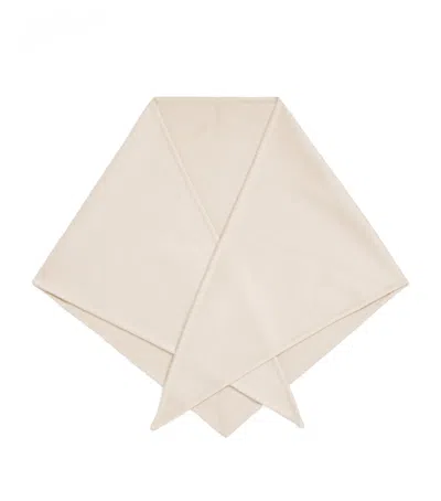 Brioni Cashmere Triangle Scarf In Neutral