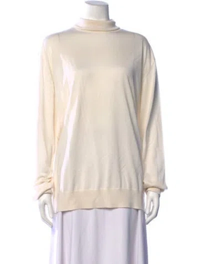 Pre-owned Brioni Cashmere Turtleneck Sweater In Neutrals