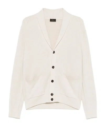 BRIONI CASHMERE-WOOL CARDIGAN