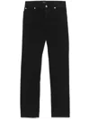 Brioni Organic Denim Meribel Straight Jeans In Black