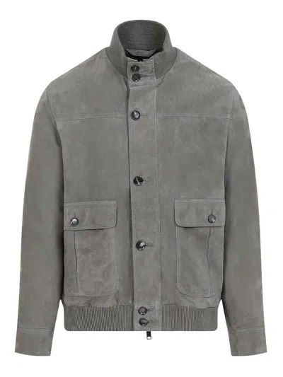 Brioni Chaqueta Casual - Verde In Gray