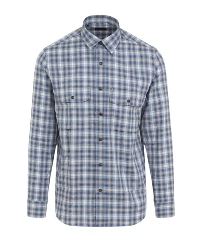 BRIONI CHECK-PATTERN SHIRT