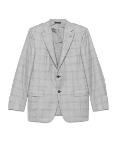 BRIONI CHECKED BLAZER