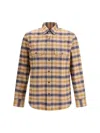 Brioni Checked Cotton Shirt In Multi
