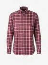 Brioni Men's Cotton Check Casual Button-down Shirt In Red