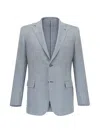 Brioni Check-pattern Blazer In Blue