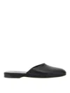 Brioni Leather Almond-toe Mules