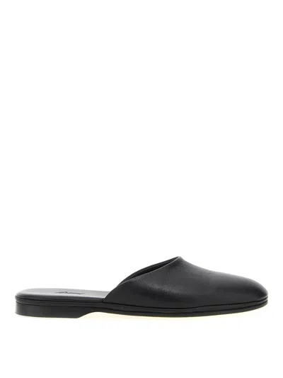 BRIONI LEATHER SABOTS