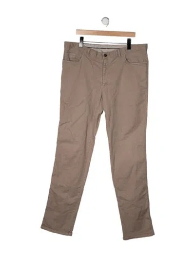 Pre-owned Brioni Chinos In Neutral