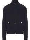 Brioni Chunky-knit Cardigan In Blue