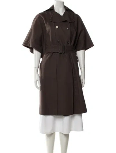 Pre-owned Brioni Coat In Brown