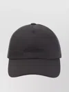 Brioni Coffee Polyester Baseball Cap With Tonal Visor In Black