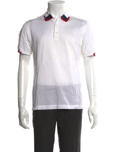 Pre-owned Brioni Collar Short Sleeve Polo Shirt In Neutral