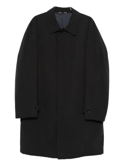 Brioni Collared Coat In Blue