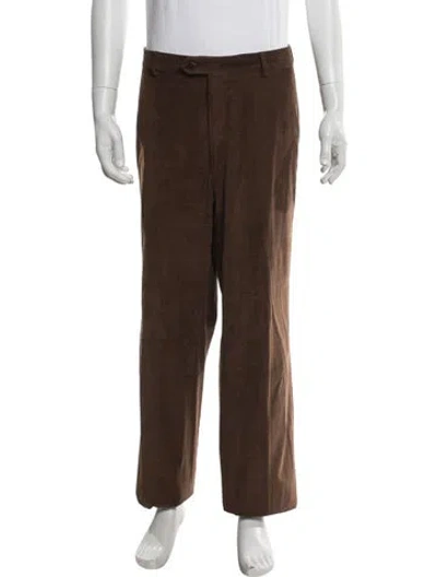 Pre-owned Brioni Corduroy Pants In Brown