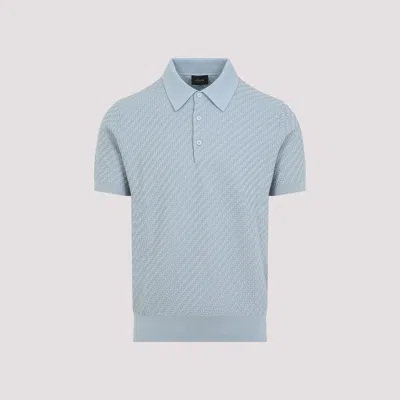 Brioni Men's Cotton And Silk Polo T-shirt