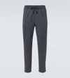Brioni Cotton-blend Sweatpants In Gray