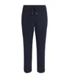 Brioni Cotton-blend Sweatpants In Blue