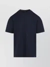 Brioni Cotton Jersey Crewneck T-shirt In Blue