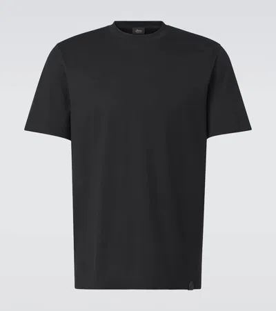 Brioni Cotton Jersey T-shirt In Blue