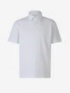 Brioni Piqué Cotton Polo Shirt In White