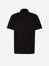 Brioni Black Logo Embroidery Polo In Black