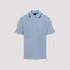 Brioni Striped Edge Polo Shirt In Cotton In Multi