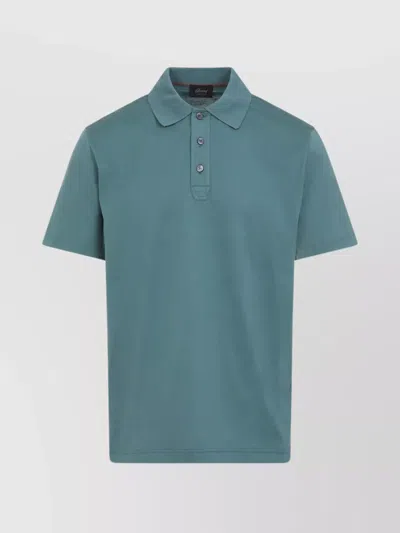 Brioni Short-sleeved Polo T-shirt In Green