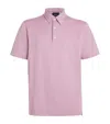 Brioni Cotton Polo Shirt In Grey