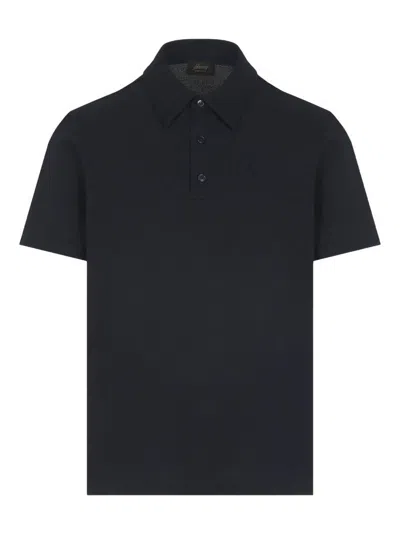 Brioni Cotton Polo Shirt In Multi