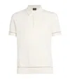 Brioni Polo Shirt Cotton Short Sleeves In White