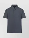 Brioni Cotton Polo Shirt With Pointed Collar