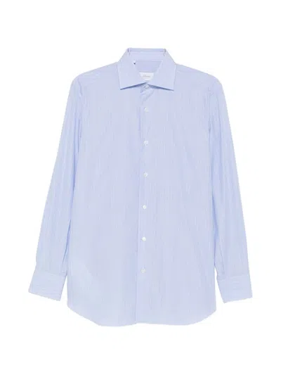 Brioni Cotton Shirt In Black
