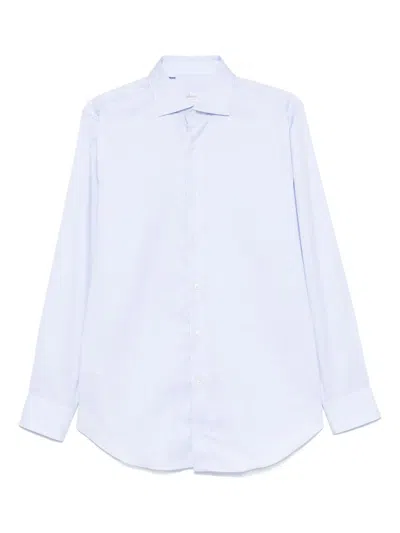 Brioni William Cotton Shirt In Blue