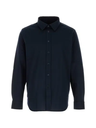 Brioni Cotton Shirt Long Sleeves Cuffed Design In Blue